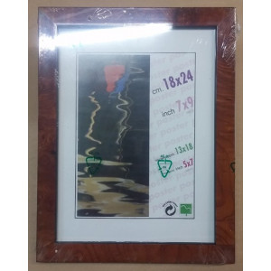 Porta foto in radica con appoggio