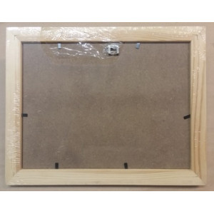 Cornice legno naturale e gola antracite