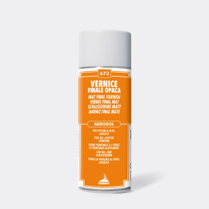 Fissativo vernice finale opaca spray - per olio e acrilico. 400ml  Fissativo vernice finale opaca spray - per olio e acrilico. 400ml