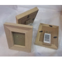 Porta foto legno grezzo con appoggio per decoupage Porta foto legno grezzo con appoggio per decoupage