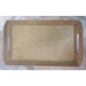 Vassoio in legno grezzo per decoupage 