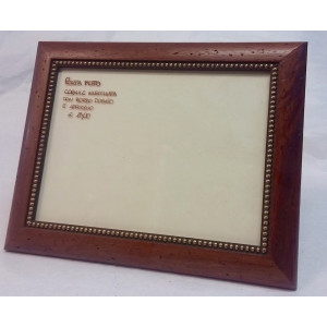 Porta foto in legno invecchiato con appoggio