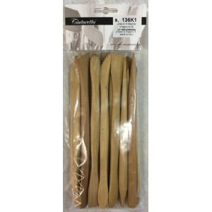 15 stecche in legno 20 cm - made in italy 15 stecche in legno 20 cm - made in italy