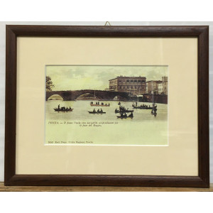 Pescia - Il fiume reso navigabile per le feste di Maggio