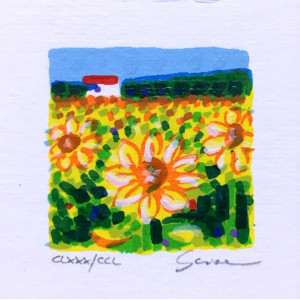 Mimmo Sciarrano - serigrafia - Girasoli Mimmo Sciarrano - serigrafia - Girasoli