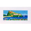 Mimmo Sciarrano - serigrafia - Ischia il castello Mimmo Sciarrano - serigrafia - Ischia il castello