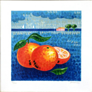 Mimmo Sciarrano - serigrafia - Arance