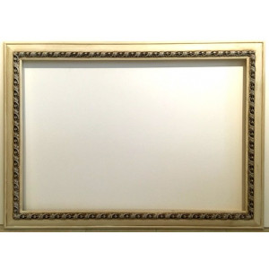 Cornice con Treccia - avorio e noce