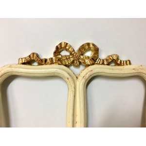 Portafoto doppio con fiocco