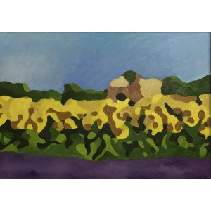 Ruglioni Guido - Rudere e girasoli