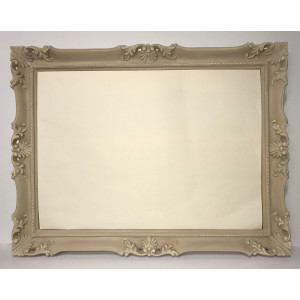 Cornice francesina tinta bianca e argento Cornice francesina tinta bianca e argento