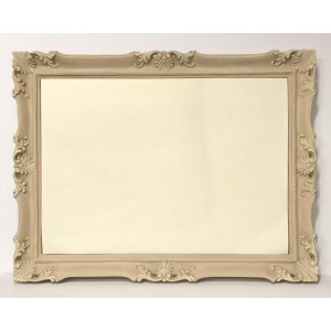 Cornice francesina tinta bianca e argento Cornice francesina tinta bianca e argento