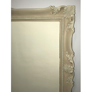 Cornice francesina tinta bianca e argento Cornice francesina tinta bianca e argento