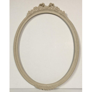 Cornice ovale con fiocco - verticale
