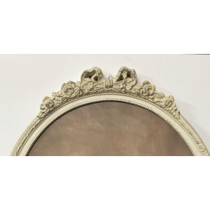 Cornice ovale con fiocco - verticale