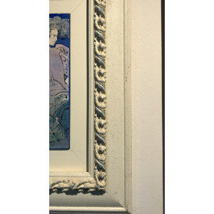 Cornice con Treccia - avorio e noce