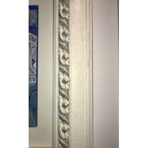 Cornice con Treccia - avorio e noce