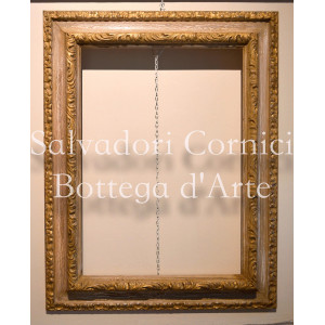 Cornice - Lavorazione con foglia oro