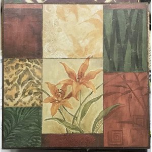 Stampa su legno- fiori