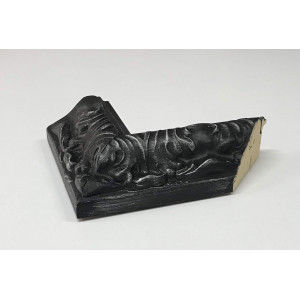 Cornice lavorata nera e argento