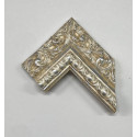 Cornice lavorata avorio e argento