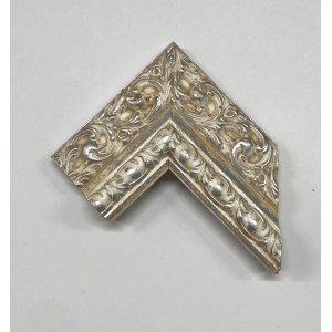 Cornice lavorata avorio e argento