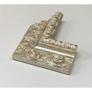 Cornice lavorata avorio e argento