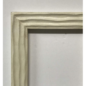 Cornice onde avorio e oro chiaro